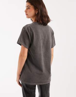 Daisy Street X Miffy Oversized Baggy T-shirt With Duck Graphic In Brown