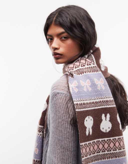 Daisy Street x Miffy sciarpa marrone, 2 di 3
