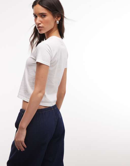 Daisy Street x Miffy – Vit, kort t-shirt med veckodagar-tryck, 4 av 4
