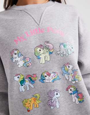 Daisy Street X My Little Pony Sweatshirt In Gray