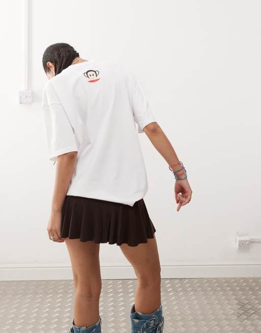 Daisy Street x Paul Frank I heart oversized t-shirt in white, 2 of 4