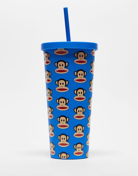Daisy Street x Paul Frank reusable cup and straw with all over print - view 1
