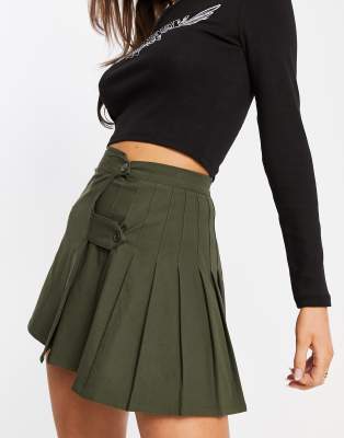 green y2k skirt