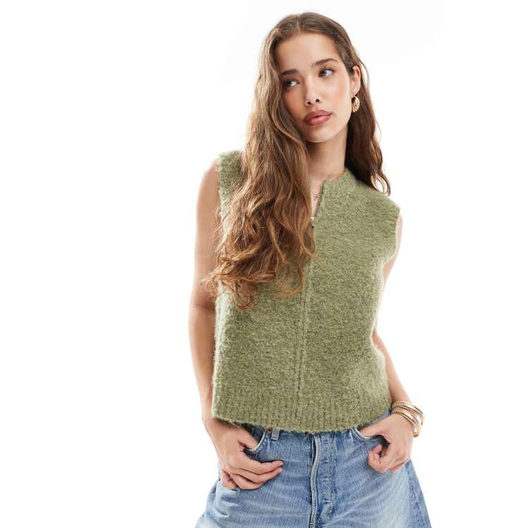 【MOUSSY】DAISY JACQUARD KNIT VEST MOUSSY（マウジー）の「DAISY JACQUARD KNIT ベスト（ベスト