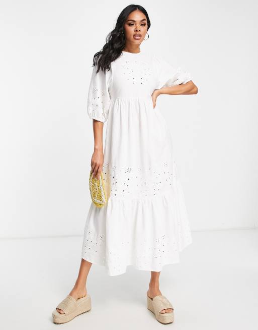 Asos white sale summer dress