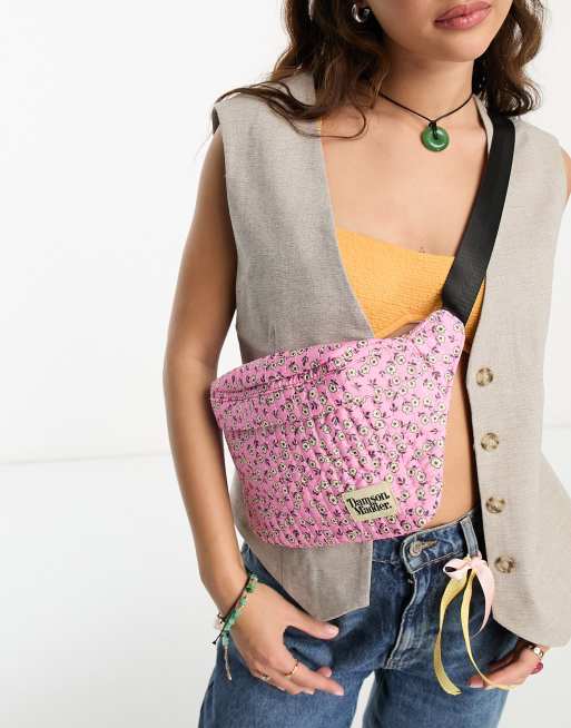 Damson Madder bum bag in pink ditsy print | ASOS