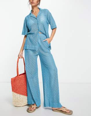 Chloe - Camicia blu cobalto in coordinato - Damson Madder Camicia donna  - immagine3