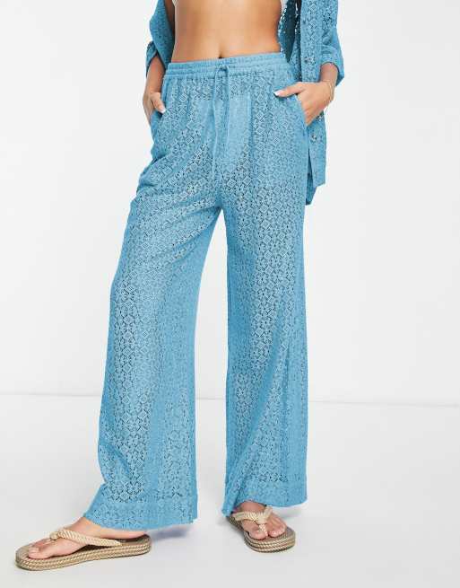 Damson Madder Chloe pants in cobalt blue (part of a set)