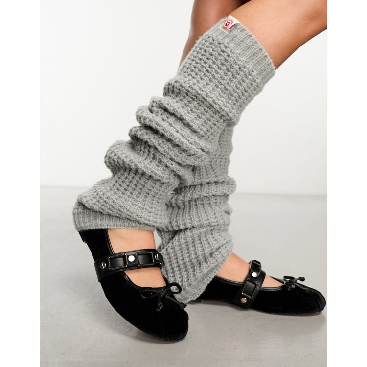 Knit leg warmers in grey – GREY ROOM SHOP