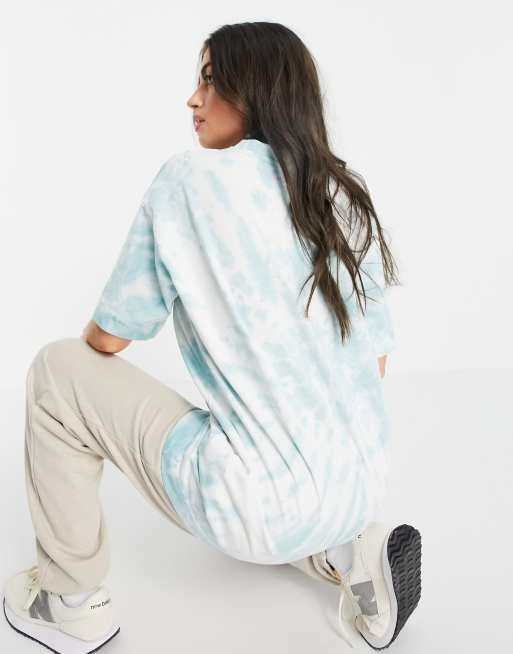 Damson Madder cotton oversized t-shirt in tie dye with sun graphics, 2 of 4