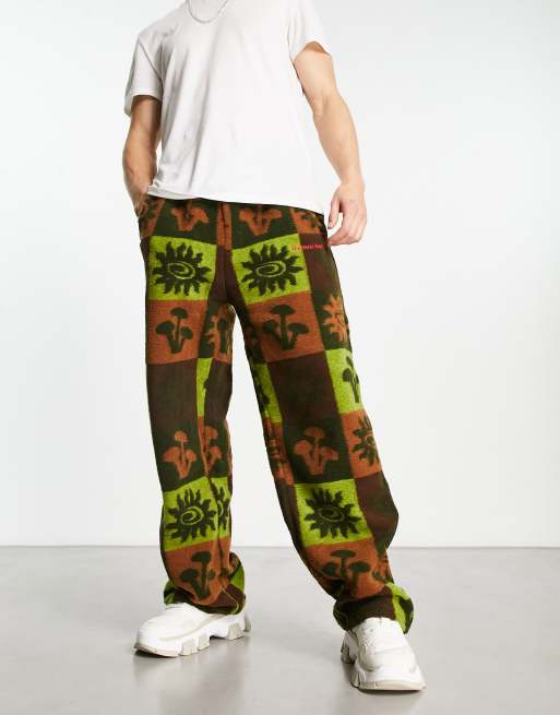 Damson Madder - Happy Day - Pantalon de jogging d'ensemble texturé - Multicolore