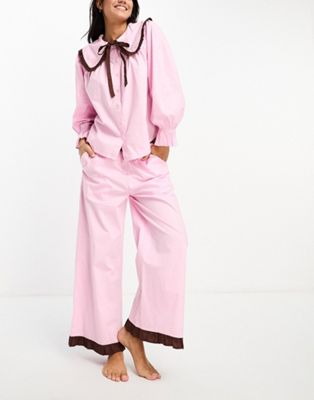 Damson Madder Maria pyjama set in baby pink
