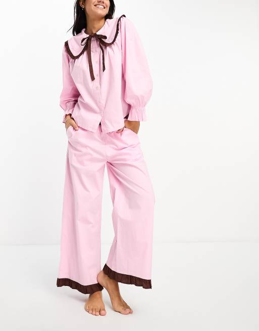 Damson Madder Maria pyjama set in baby pink