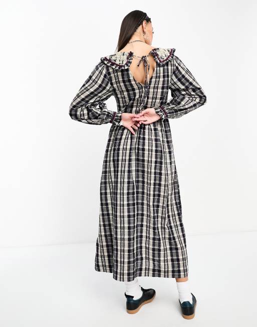 madder madder magical sleeve check dress Check Dresses: Tartan