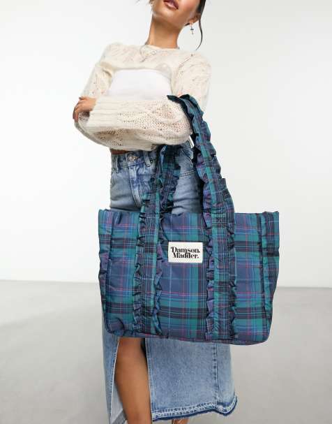 ASOS 4505 puffer quilted tote with internal bag