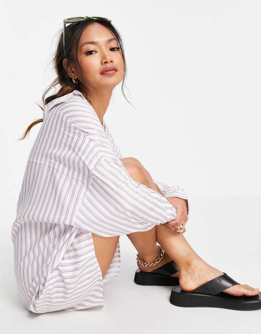damson madder shirt dress Damson Madder Women's Maisie Mini Shirt Dress