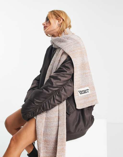 Damson Madder - Sciarpa oversize color avena mélange