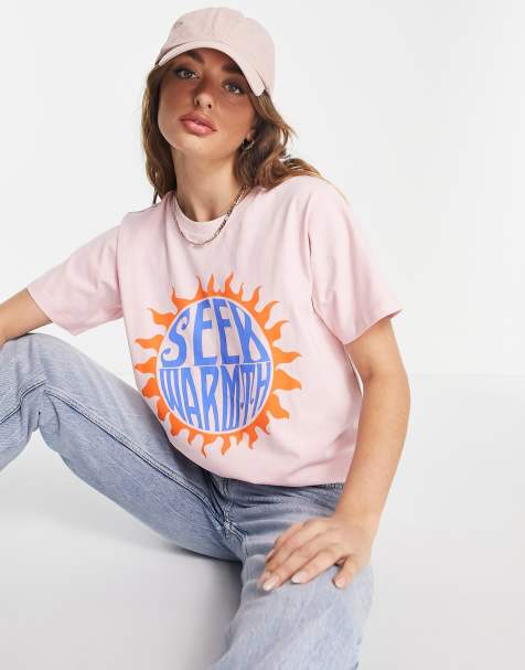 Damson Madder seek warmth t-shirt in pink - view 1