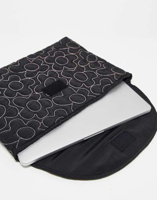 Damson Madder - Sort laptop-etui med blomsterbroderi , 2 af 4