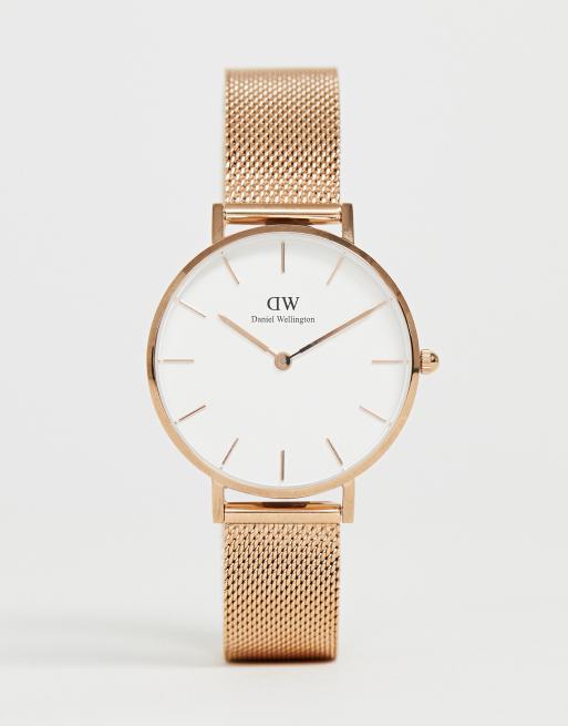 Daniel Wellington DW00100163 mesh watch in rose gold