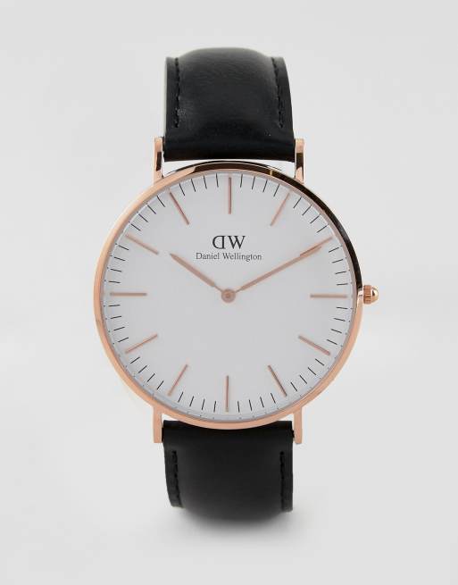 Daniel wellington clearance black watch strap