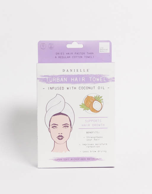 Danielle Creations – Turban do włosów z olejkiem kokosowym