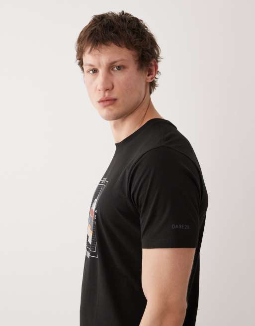 Dare 2b Breathable movement iii t-shirt in black, 4 of 5