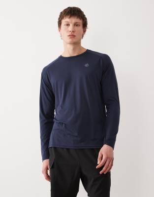 Dare 2b Breathable quick-dry agile long sleeved t-shirt in navy-Blue