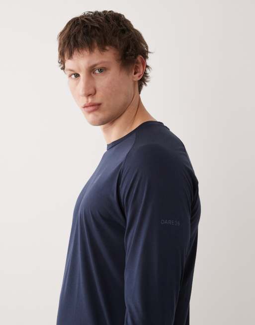 Dare 2b Breathable quick-dry agile long sleeved t-shirt in navy, 4 of 5