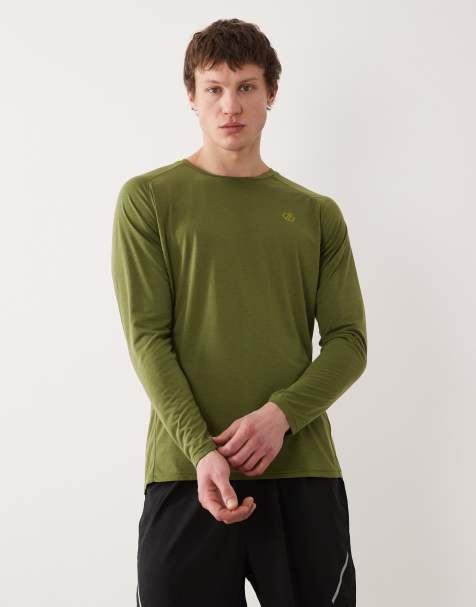 Dare 2b Breathable quick-dry agile long sleeved t-shirt in nephrite green solid