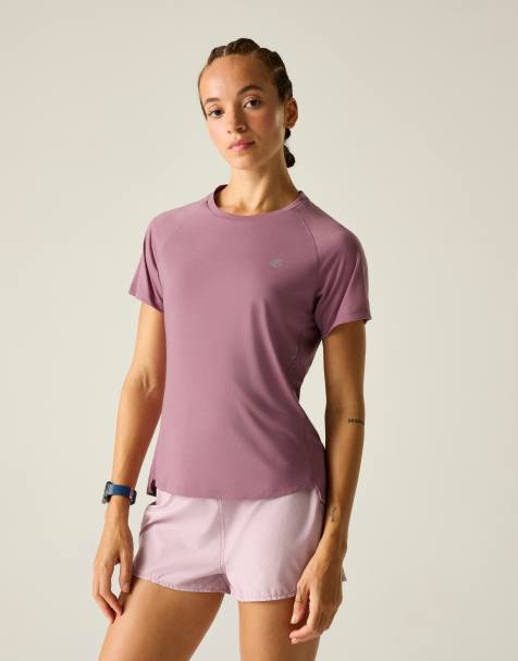 Dare 2b Breathable reflective nimble lightweight t-shirt in dusky orchid - view 1