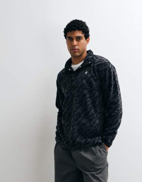 Dare 2b Cosy printed fleece in black marble print - view 1
