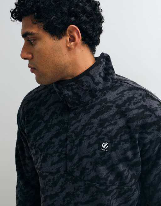 Dare 2b Cosy printed fleece in black marble print, 2 of 5