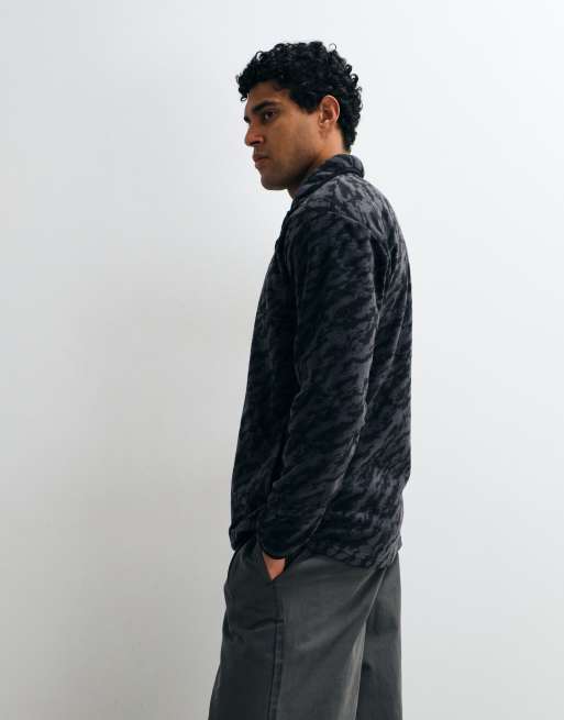 Dare 2b Cosy printed fleece in black marble print, 4 of 5