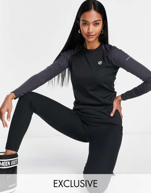 Dare 2b - Exchange - Top base layer nero e grigio ebano