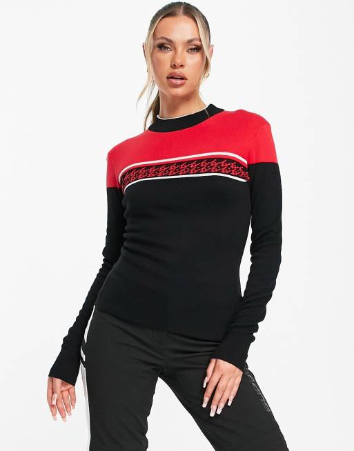 Dare 2b Fate colourblock jumper in red/black