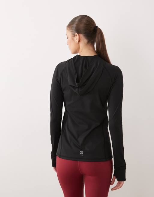 Dare 2b - Felpa con cappuccio super morbida ad asciugatura rapida nera, 3 di 4