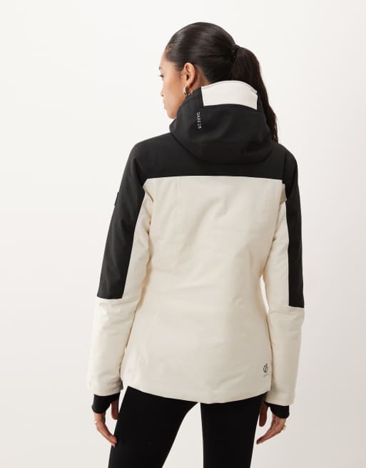 Dare 2b Flurry iii waterproof insulated jacket in black egret, 4 of 4