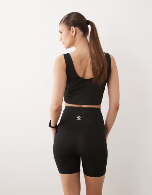 Dare 2b High waisted refresh shorts in black, 4 of 5