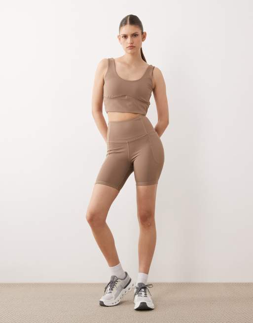 Dare 2b High waisted refresh shorts in pine bark, 4 of 5