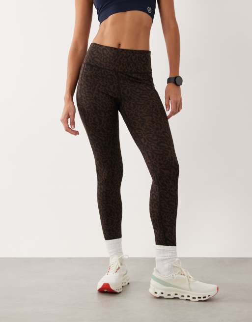Dare 2b Influential ii leggings leggere con stampa animalier hot fudge, 2 di 5