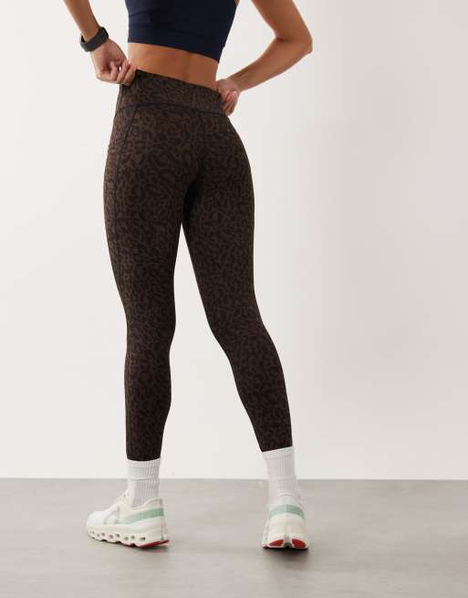 Dare 2b Influential ii leggings leggere con stampa animalier hot fudge, 4 di 5