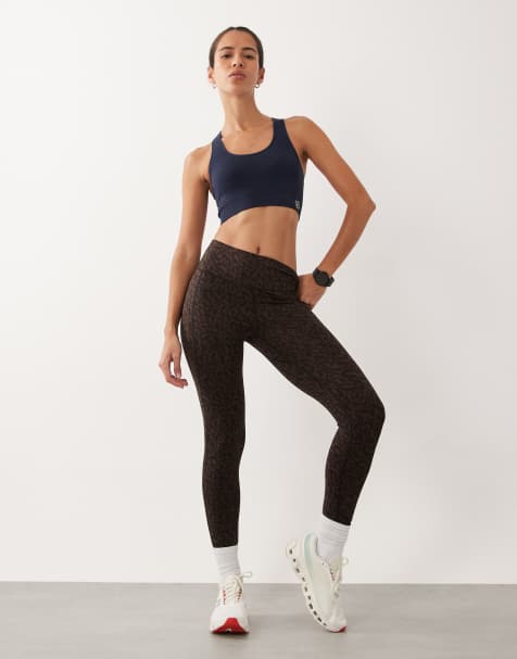 Dare 2b Influential ii leichte Leggings mit Animal-Print in Hot Fudge - view 1