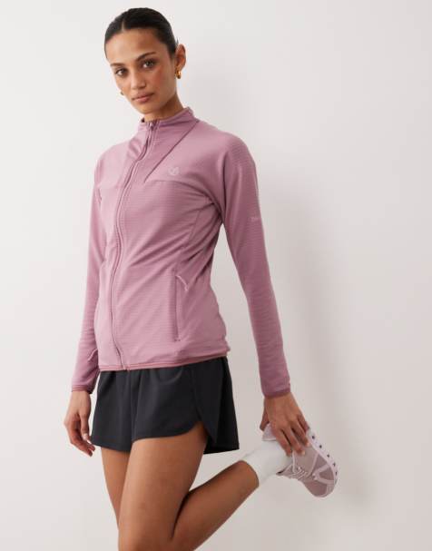 Dare 2b Lightweight full zip torrek stretch midlayer in dusky orchid - view 1