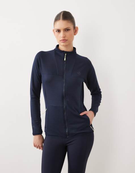 Dare 2b Lightweight full zip torrek stretch midlayer in navy - view 1