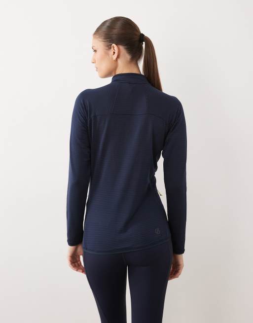 Dare 2b Lightweight full zip torrek stretch midlayer in navy, 4 of 4