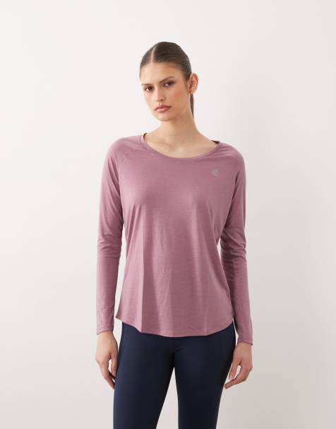 Dare 2b Lightweight quick-dry serenity long sleeved t-shirt in dusky orchid