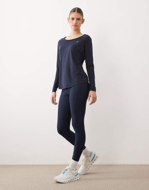 Dare 2b Lightweight quick-dry serenity long sleeved t-shirt in navy, 2 of 4