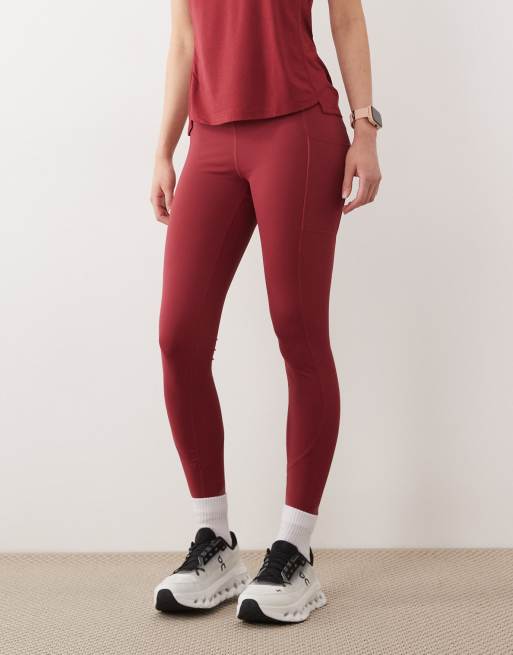 Dare 2b Lightweight sculpting power leggings in tibetan red, 5 of 5
