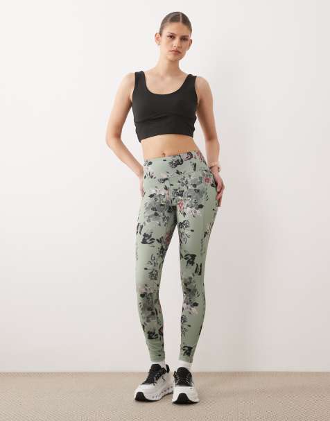Dare 2b Lightweight squat-proof influential ii leggings in glacier green floral print - view 1